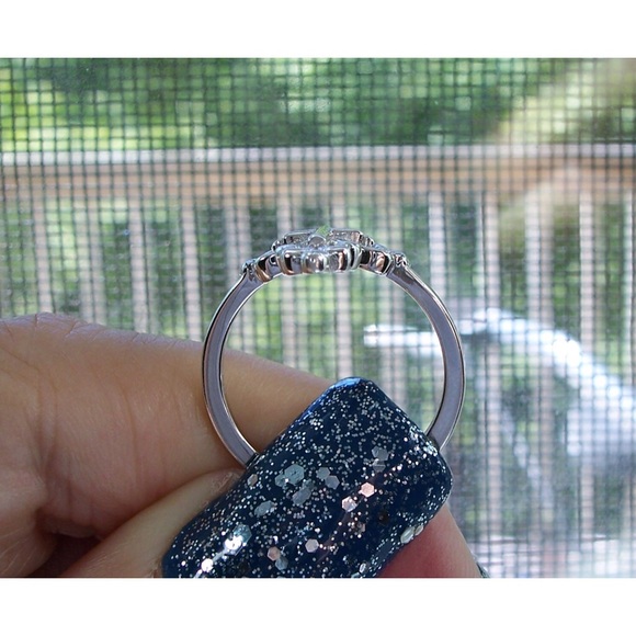 925 STERLING SILVER Cross High Polished Ring - Picture 6 of 14